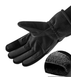 Зимние Мужские Армейские Тактические Перчатки с Ударными Вставками Черные ХL - изображение 3