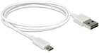 Кабель Delock USB Type-A - micro-USB M/M 1 м White (4043619848072) - зображення 1