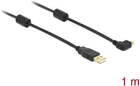 Kabel kątowy Delock USB Type-A - micro-USB M/M 1 m Black (4043619832507) - obraz 1