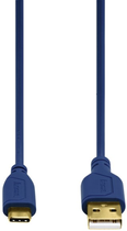 Kabel Hama USB Type-C - USB Type-A M/M 0.75 m Blue (4047443342928) - obraz 1