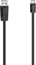 Kabel Hama USB Type-A - USB Type-C M/M 0.25 m Black (4047443443953) - obraz 1