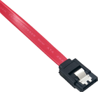 Kabel Lanberg SATA III F/F 0.3 m Red (5901969419375) - obraz 1