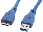 Kabel Lanberg USB Type-A - micro-USB M/M 0.5 m Blue (5901969413847) - obraz 1