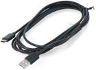 Kabel Lanberg USB Type-C - USB Type-A M/M 0.5 m Black (5901969434743) - obraz 2
