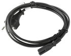 Кабель живлення Lanberg CEE 7/16 - IEC 320 C7 M/M 3 м Black (5901969429145)