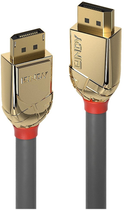 Kabel Lindy DisplayPort 1.4 M/M 2 m Gray (4002888362924) - obraz 2