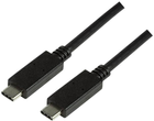 Kabel LogiLink USB Type-C 3.2 M/M 0.5 m Black (4052792050448) - obraz 1