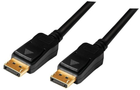 Kabel LogiLink DisplayPort 1.2 M/M 15 m Black (4052792049503) - obraz 1