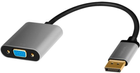 Kabel adapter LogiLink DisplayPort - VGA M/M 1 m Black (4052792062113) - obraz 1