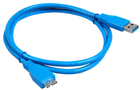 Кабель Maclean USB Type-A 3.0 - micro-USB 3.0 0.5 м Blue (5902211101420) - зображення 1