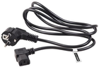 Kabel zasilający kątowy Maclean IEC-C13 - Schuko 1.5 m Black (5902211102434) - obraz 2