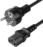 Kabel zasilający Manhattan CEE 7/16 - C13 3 m Black (766623328616) - obraz 1