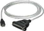 Kabel adapter Manhattan USB Type-A - DB25 1.8 m Grey (766623336581) - obraz 1