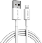 Kabel Orico USB Type-A - Lightning 1 m White (6936761822800) - obraz 1