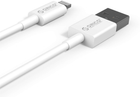 Kabel Orico USB Type-A - Lightning 1 m White (6936761822800) - obraz 2