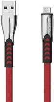 Kabel Somostel USB Type-A - micro-USB 2A 1 m Red (5902012967805) - obraz 1