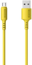 Kabel Somostel USB Type-A - micro-USB 3.1A 1.2 m Gold (5902012968932) - obraz 1