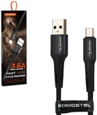 Кабель Somostel USB Type-A - micro-USB 3.6A 1 м Black (5902012966716) - зображення 2