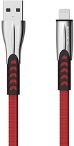 Kabel Somostel USB Type-A - Lightning 2.4A 1 m Red (5902012967812) - obraz 1
