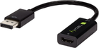 Kabel adapter Techly DisplayPort 1.4 - HDMI 0.2 m Black (8059018364163) - obraz 1