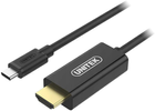 Kabel adapter Unitek USB Type-C 3.1 - HDMI 1.8 m Black (4894160034212) - obraz 1