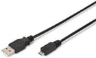 Kabel Digitus USB Type-A Type-A - micro-USB M/M 1 m Black (4016032285793) - obraz 2