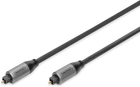 Kabel audio Digitus Toslink 2.2 mm - Toslink 2.2 mm M/M 2 m Black (4016032481379) - obraz 1