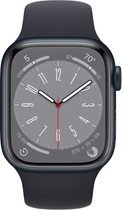 Smartwatch Apple Watch Series 8 GPS + Cellular 41mm Midnight Aluminium Case with Midnight Sport Band (APL_MNHV3/A) - obraz 2