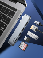 USB-хаб Ugreen CM380 Dual USB Type-C To HDMI + 2 x USB 3.0 Gray (6957303888566) - зображення 4