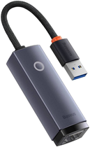 Adapter Baseus Lite Series USB to RJ-45 Ethernet 1000 Mb/s (WKQX000113) - obraz 2