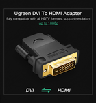 Adapter Ugreen DVI 24+1 Male to HDMI Female Adapter Black (6957303821242) - obraz 5