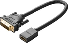 Adapter Ugreen DVI Male to HDMI Female Adapter Cable 22 cm Black (6957303821181) - obraz 1