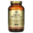 Риб'ячий жир, Омега 3 6 9 (EFA, Omega 3-6-9), Solgar, 1300 мг, 120 капсул (SOL-02028)