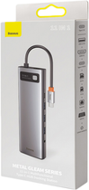 USB-хаб Baseus CAHUB-CT0G Metal Gleam Series 11-in-1 Multifunctional Type-C Gray (CAHUB-CT0G) - зображення 8