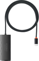 USB-хаб Baseus Lite Series 4-Port HUB Adapter Type-C to 4хUSB Type-А 3.0 1 м Black (WKQX030401) - зображення 2