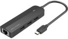 USB-хаб Vention 3-Port з microUSB живленням 0.15 м Black (6922794751972) - зображення 1