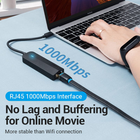 Хаб Vention USB 3.1 Type-C - 3 x USB 3.0 + MicroUSB + RJ-45 100 м Ethernet Black (6922794751989) - зображення 2