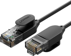 Патч-корд Ugreen NW122 Cat 6 А Pure Copper Ethernet Cable OD2.8 0.5 м Black (6957303873319) - зображення 1