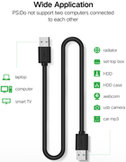 Kabel Ugreen US102 USB 2.0 1.5 m Black (6957303813100) - obraz 6