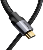 Kabel Baseus Enjoyment Series 4KHD Male To 4KHD Male Adapter Cable 1 m Dark gray (CAKSX-B0G) - obraz 3