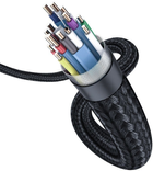 Kabel Baseus Enjoyment Series 4KHD Male To 4KHD Male Adapter Cable 1 m Dark gray (CAKSX-B0G) - obraz 5