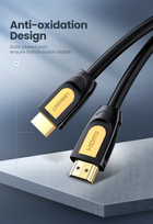 Kabel Ugreen HD101 HDMI Round Cable 2 m Yellow / Black (6957303811298) - obraz 2
