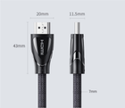 Kabel Ugreen HD140 HDMI Cable with Braided 1.5 m Black (6957303884025) - obraz 4