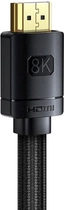 Кабель Baseus HDMI м - M, 2 м, V2.1 8K, High Definition Series Black (CAKGQ-K01) - зображення 4