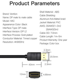 Кабель Vention DisplayPort v1.2 3 м Black (6922794733305) - зображення 3