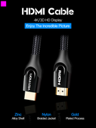 Kabel Vention HDMI-HDMI, 3 m v2.0 Black (VAA-B05-B300) - obraz 4