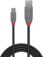 Kabel Lindy USB Type-A - mini-USB M/M 1 m Black (4002888367226)