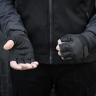 Тактичні Військові Рукавички Без Пальців Для Військових Чорні Tactical Gloves PRO Black S Безпалі Армійські Штурмові - зображення 9