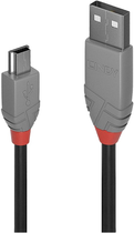 Kabel Lindy USB Type-A - mini-USB M/M 2 m Black (4002888367233) - obraz 1