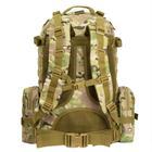 Військовий Тактичний Рюкзак з Підсумками на 50 л Камуфляжа з системою MOLLE Ranger Tactical 50L Multicam Армійський Штурмовий - зображення 6